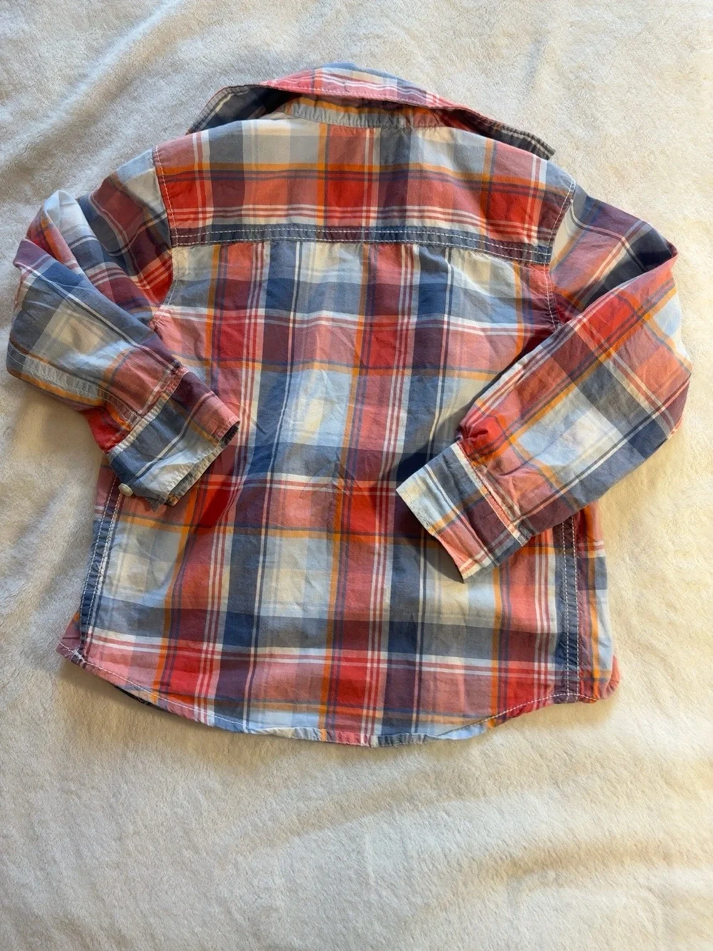 Carter’s Plaid Long-Sleeve Button-Up Shirt 3T